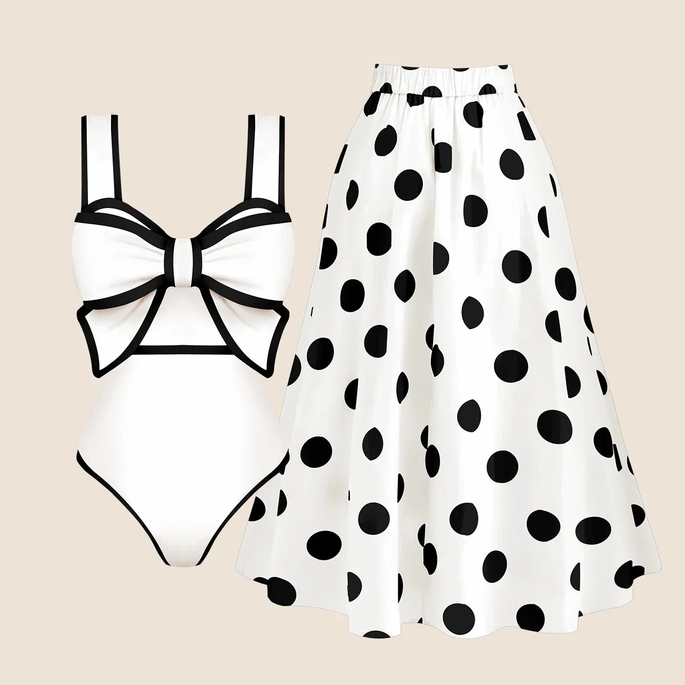 Finely Styled Bathing Suit With a Classic Look