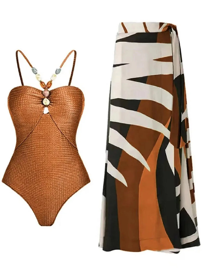 Beautifully Finished Bathing Suit in a Timeless Design