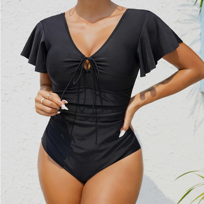 Beautifully Finished Bathing Suit in a Timeless Design