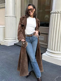 LM | elegant double-breasted long coat