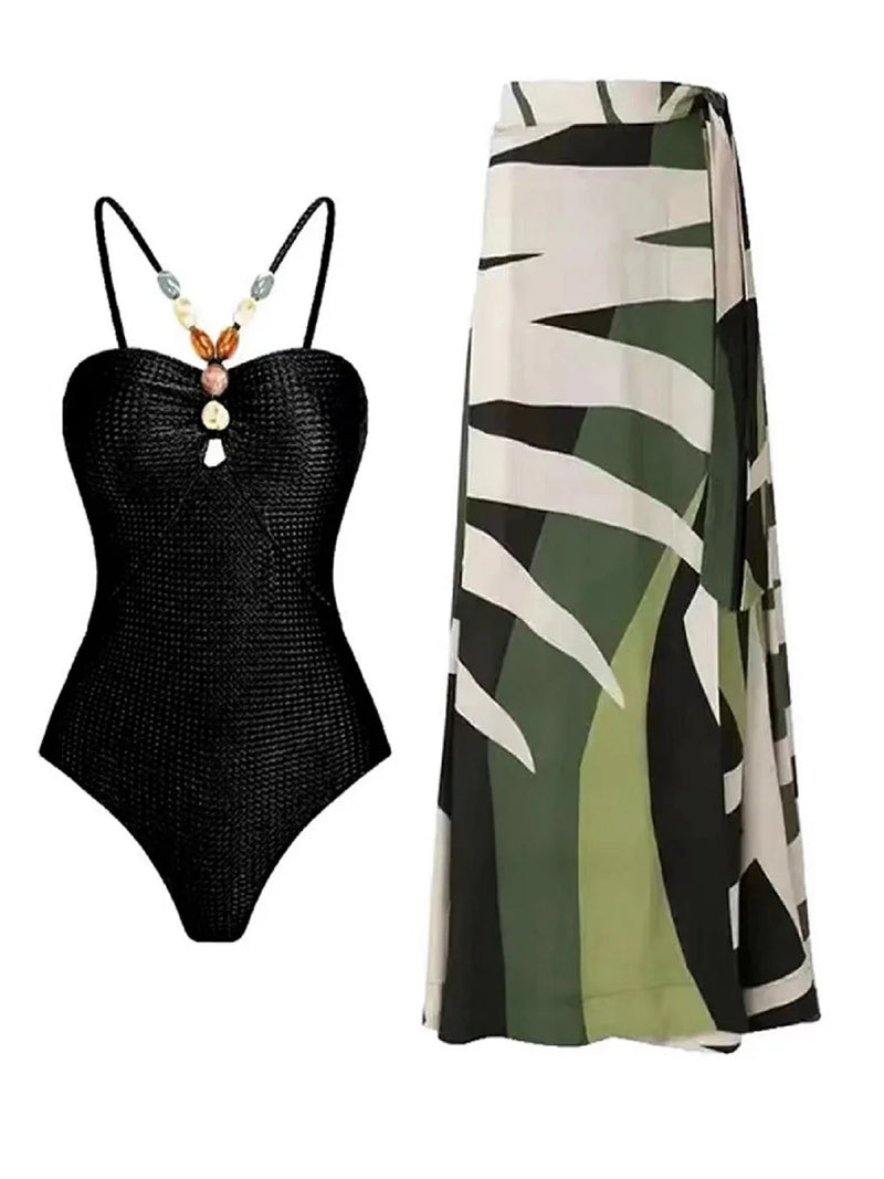 Beautifully Finished Bathing Suit in a Timeless Design