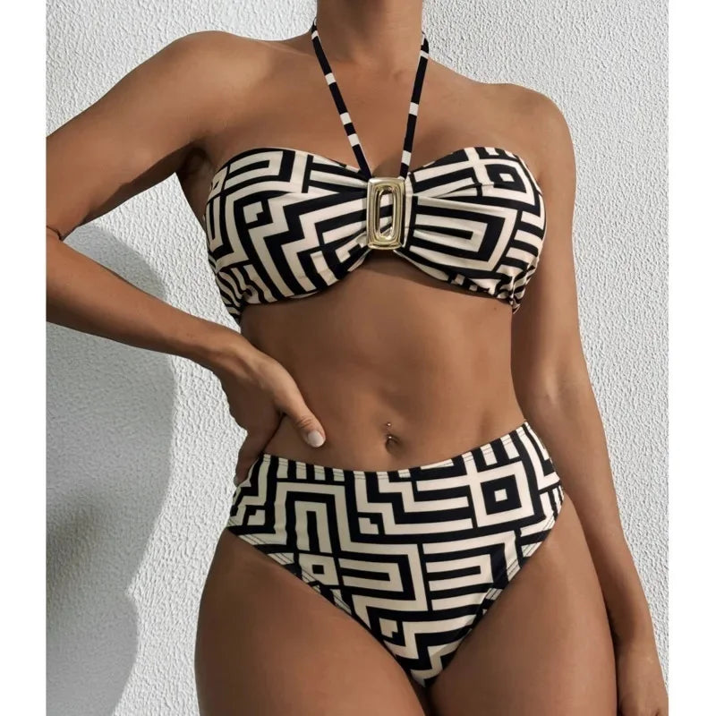 Beautifully Finished Bathing Suit in a Timeless Design