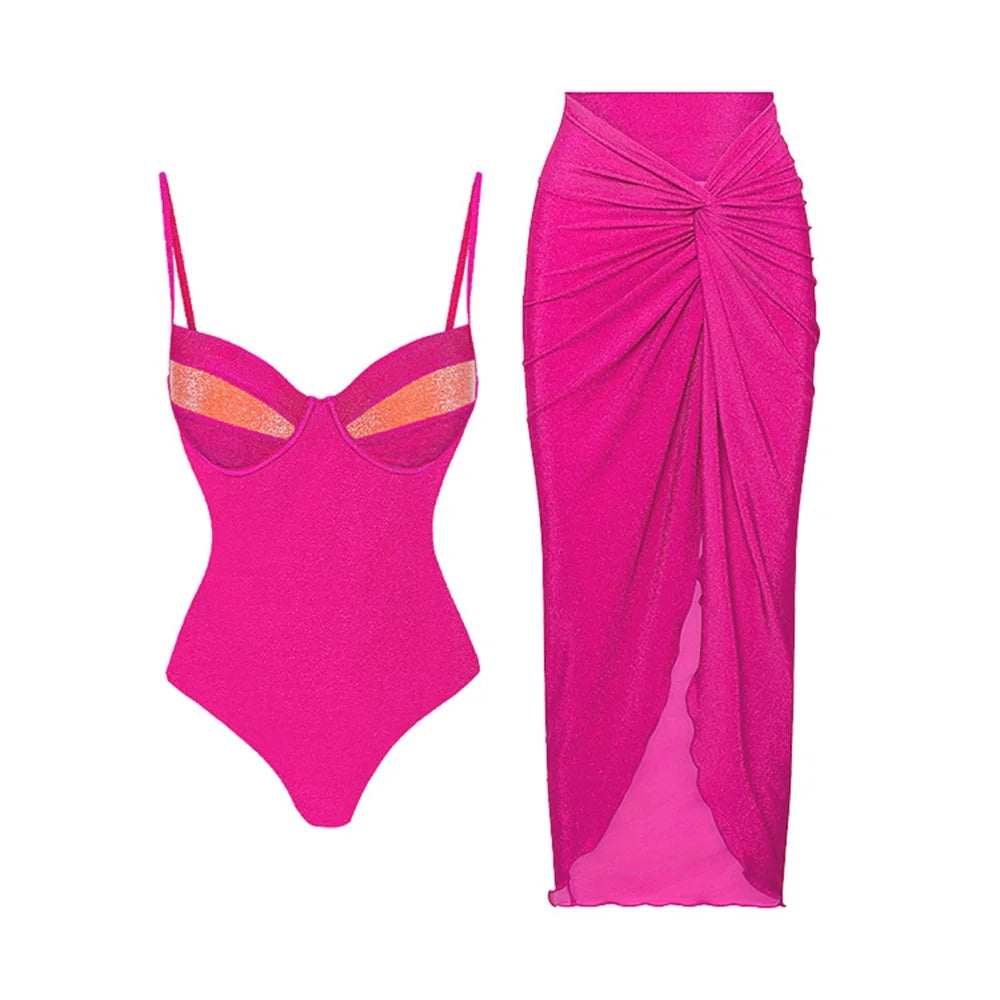 Beautifully Finished Bathing Suit in a Timeless Design