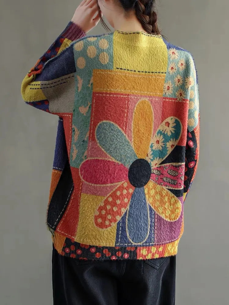 EP Pull stylé avec motif floral