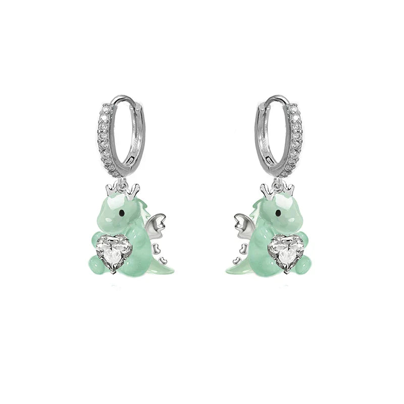 Lovable Dragon Dangle Earrings