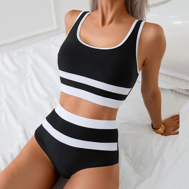 Sophisticated Bathing Suit With a Clean Classic Look