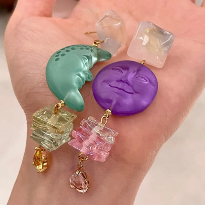 Celestial Crystal Drop Earrings