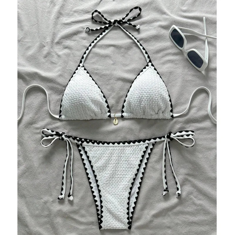 Beautifully Finished Bathing Suit in a Timeless Design