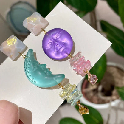 Celestial Crystal Drop Earrings