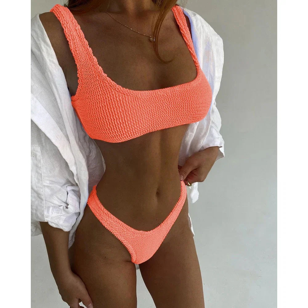 Beautifully Finished Bathing Suit in a Timeless Design