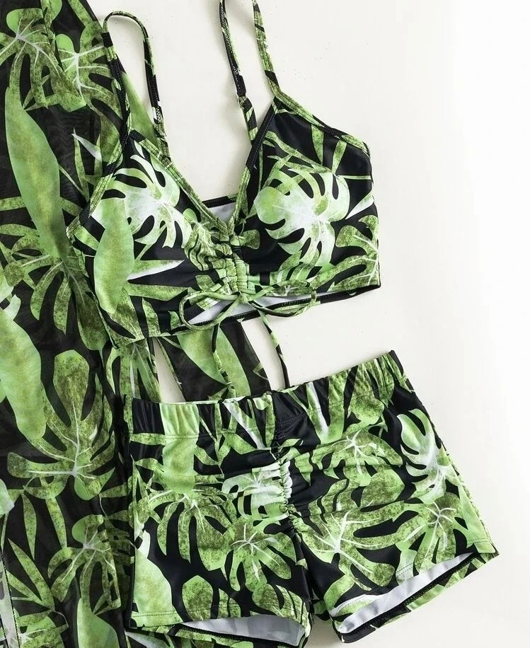 Olivia® | 3 in 1 Bikini Top + Pants + Kimono