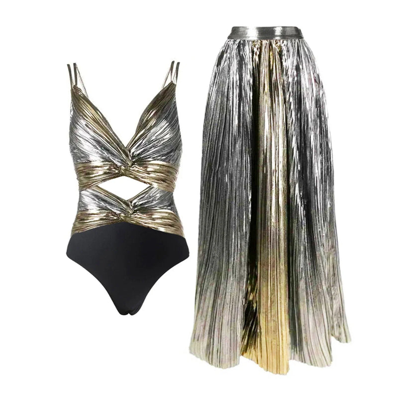 Beautifully Finished Bathing Suit in a Timeless Design
