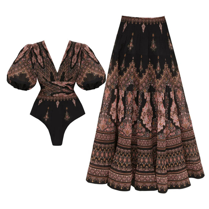 Inspired Bathing Suit With a Contemporary Edge