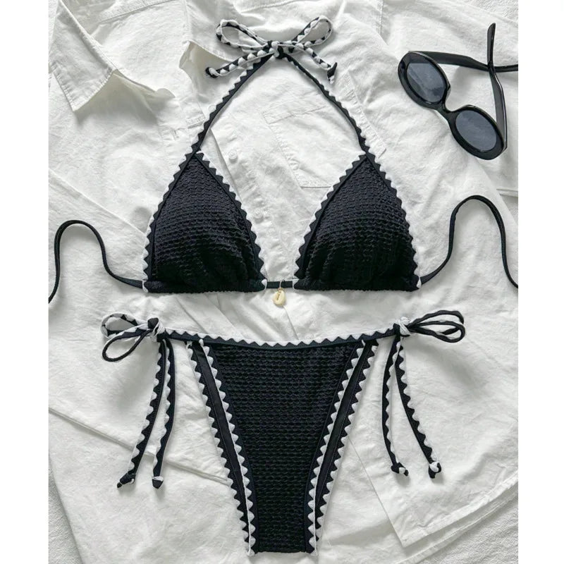 Beautifully Finished Bathing Suit in a Timeless Design