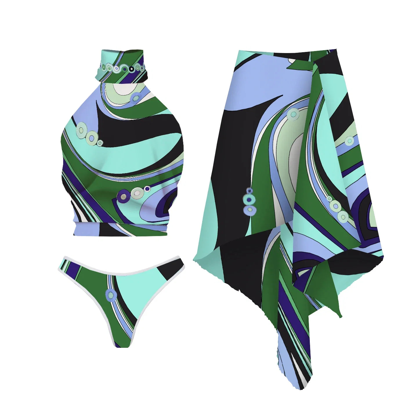 Inspired Bathing Suit With a Contemporary Edge