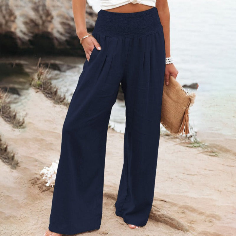 LM | Pants with wide leg and high waist