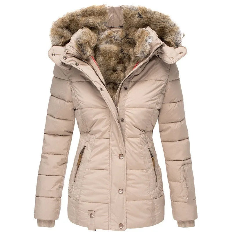LM | Jacket for women with collar and fur