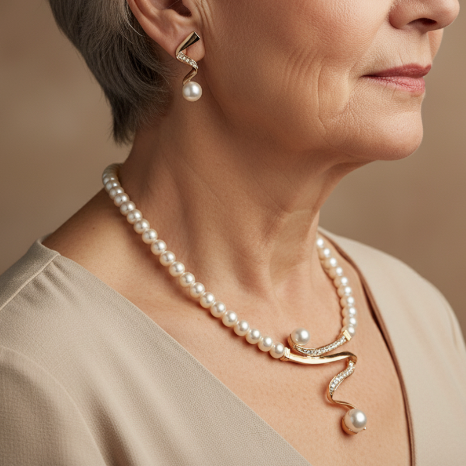 Delicate Artisan Pearl Set