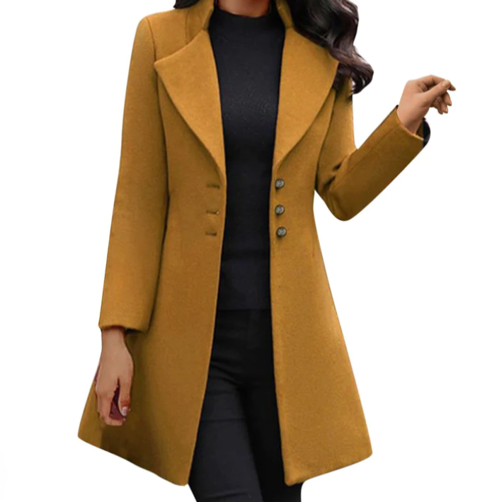 LM | Italian wool coat with long sleeves
