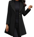 LM | Italian wool coat with long sleeves