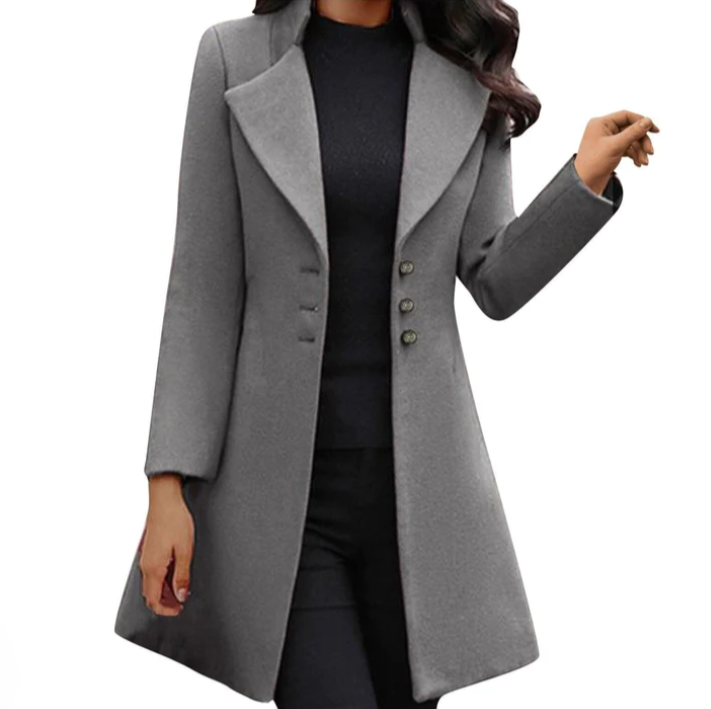 LM | Italian wool coat with long sleeves