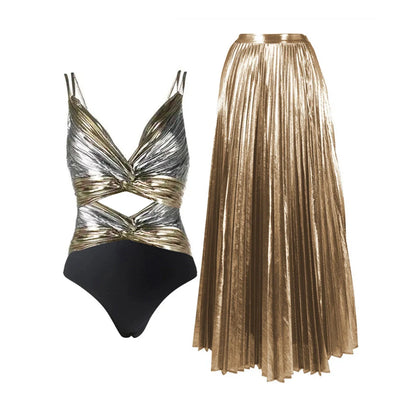 Beautifully Finished Bathing Suit in a Timeless Design