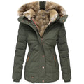 LM | Jacket for women with collar and fur