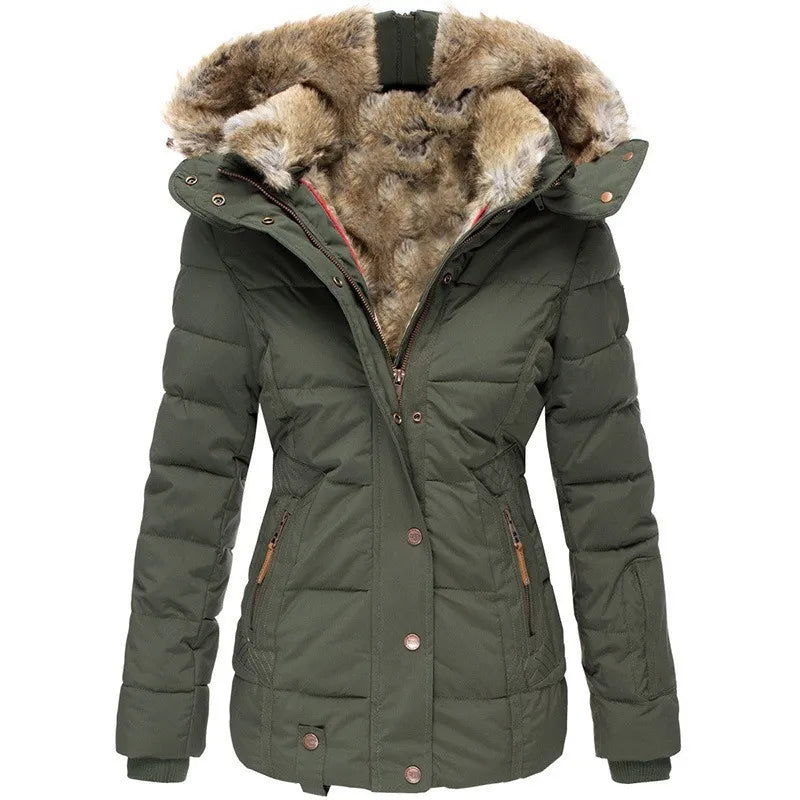 LM | Jacket for women with collar and fur