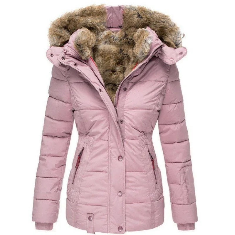 LM | Jacket for women with collar and fur