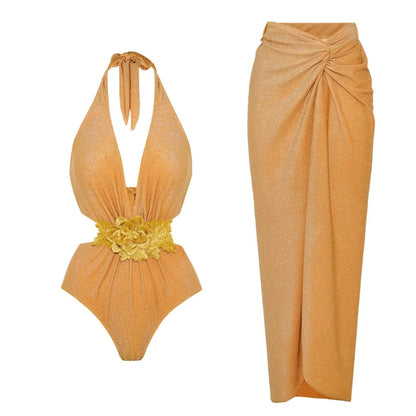 Beautifully Finished Bathing Suit in a Timeless Design