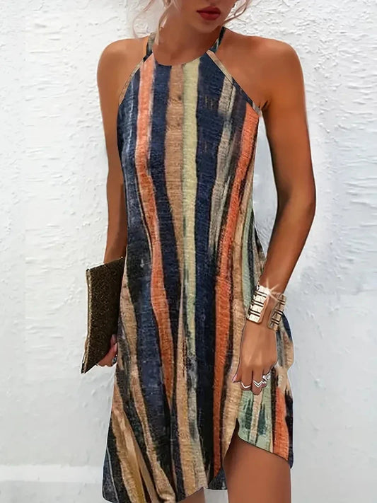 EP | 2024 Printemps/Été Européen et Américain AliExpress Station Indépendante Transfrontalière Vêtements Femme Nouveau Style Ethnique Imprimé Casua