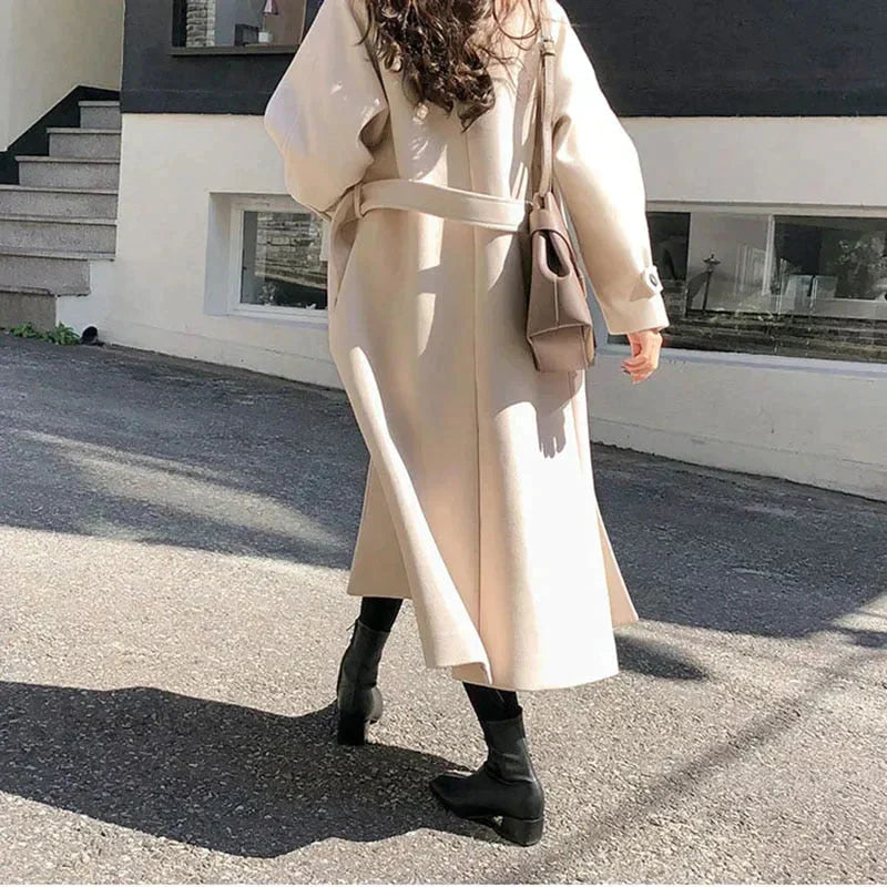 LM | trendy long ladies coat