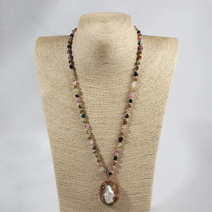 Baroque Chip Stone Necklace