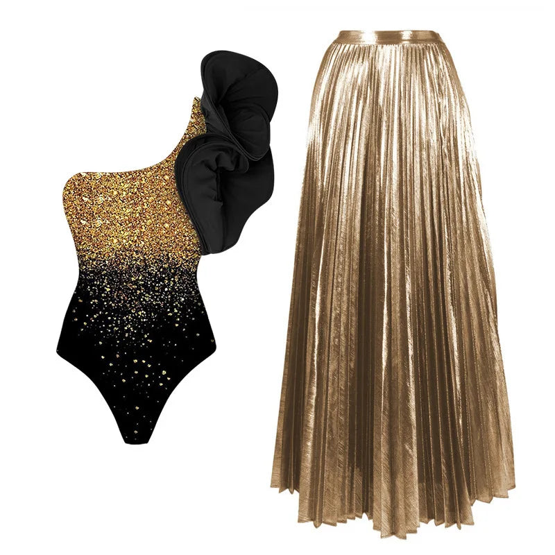 Beautifully Finished Bathing Suit in a Timeless Design