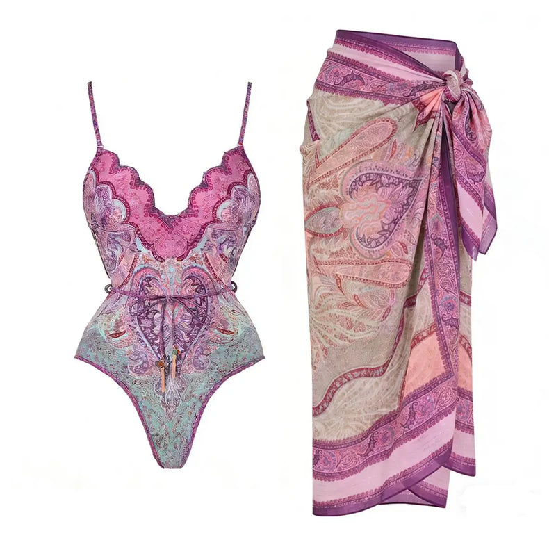 Beautifully Finished Bathing Suit in a Timeless Design