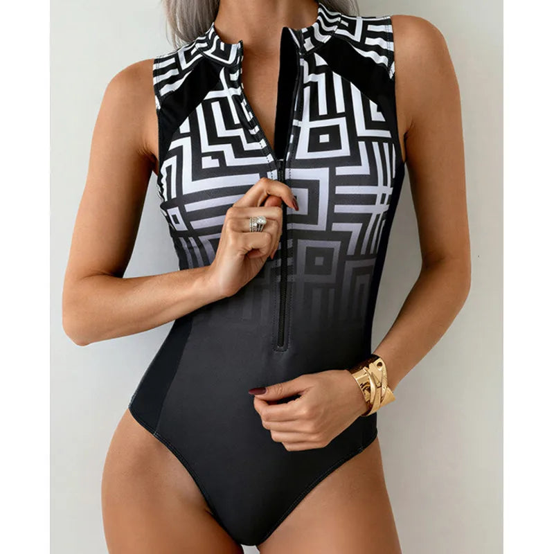 Sophisticated Bathing Suit With a Clean Classic Look