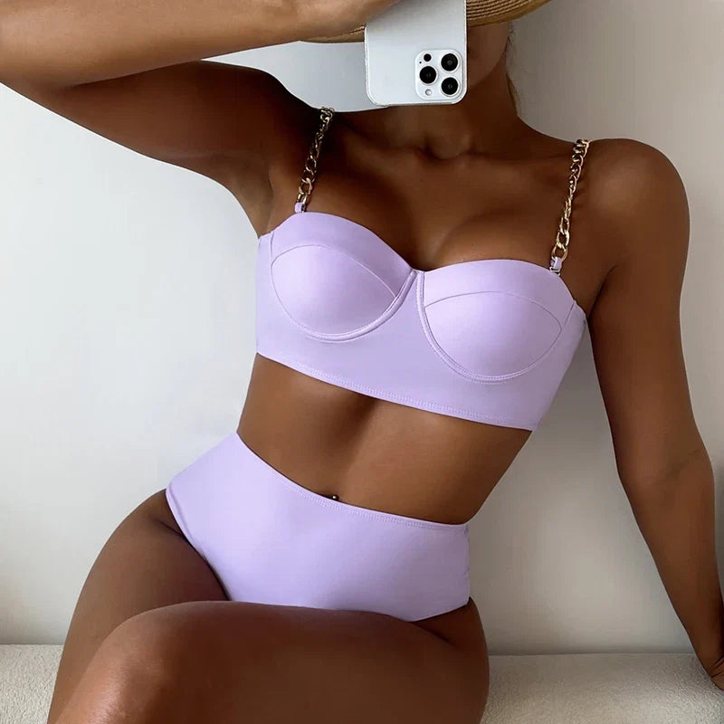 Beautifully Finished Bathing Suit in a Timeless Design