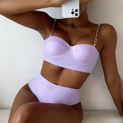 Beautifully Finished Bathing Suit in a Timeless Design