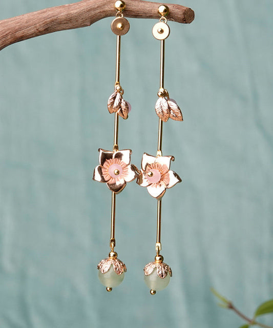 Style Gold Tassel Metal Drop Earrings