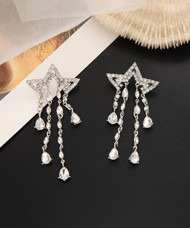Tassel Earrings Meteor Zircon Long Exaggerated