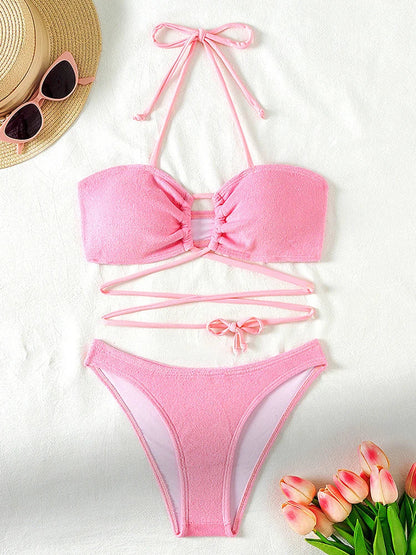 Braewyn® | Push-up Bikini Set With Crossed Straps