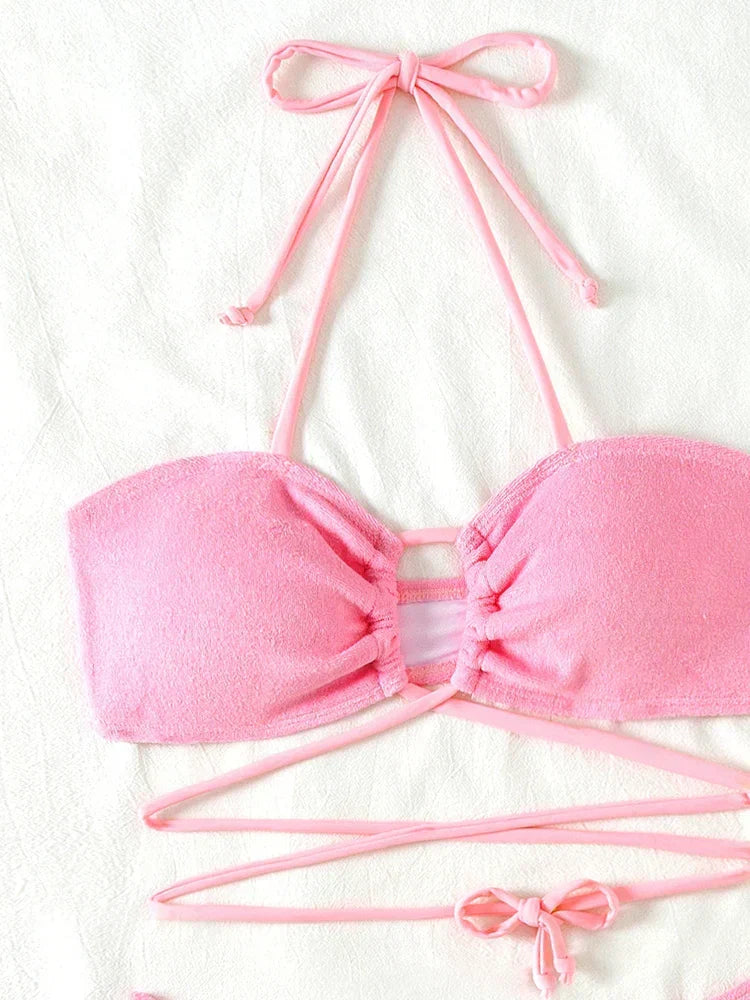 Braewyn® | Push-up Bikini Set With Crossed Straps