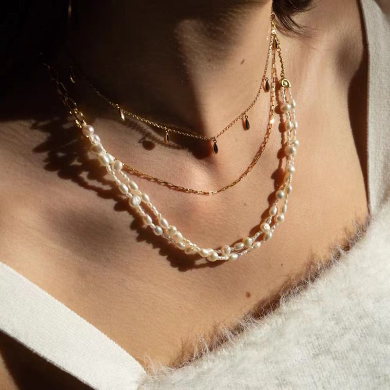 925 Sterling Sliver Water Drop Choker