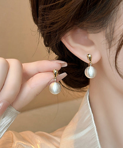 Vogue Gold Copper Alloyv Ball Drop Earrings