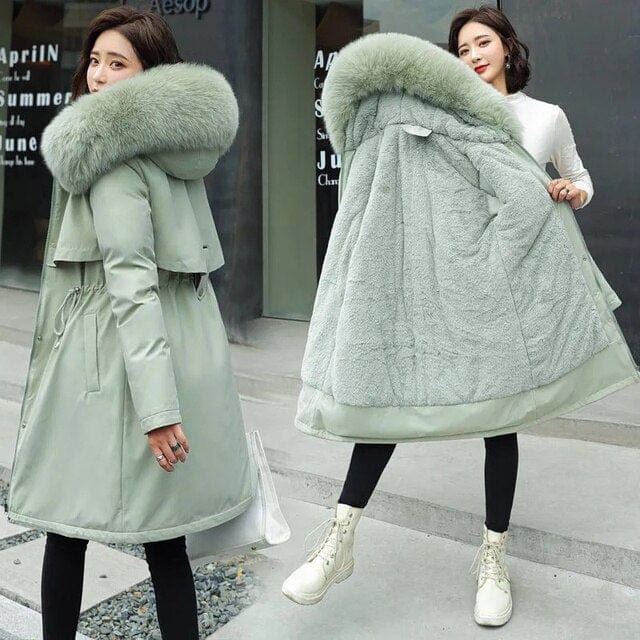 LM | Long jacket with hood for women