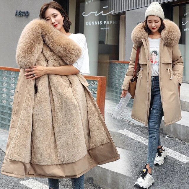 LM | Long jacket with hood for women