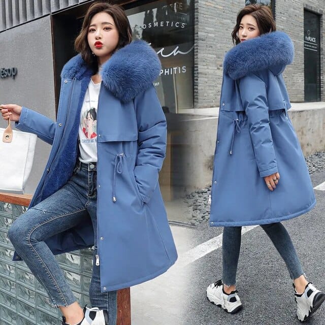 LM | Long jacket with hood for women