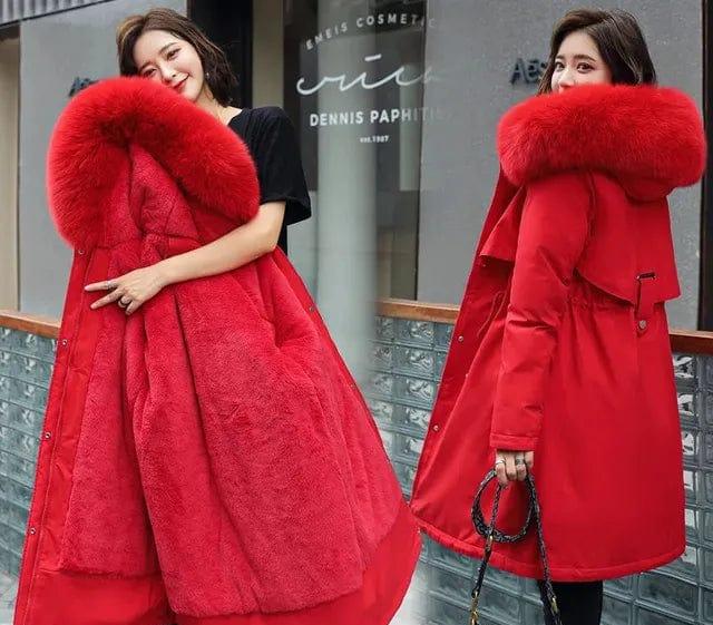 LM | Long jacket with hood for women