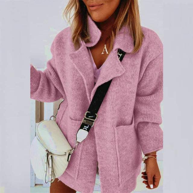 LM | Ladies summer coat with shawl collar