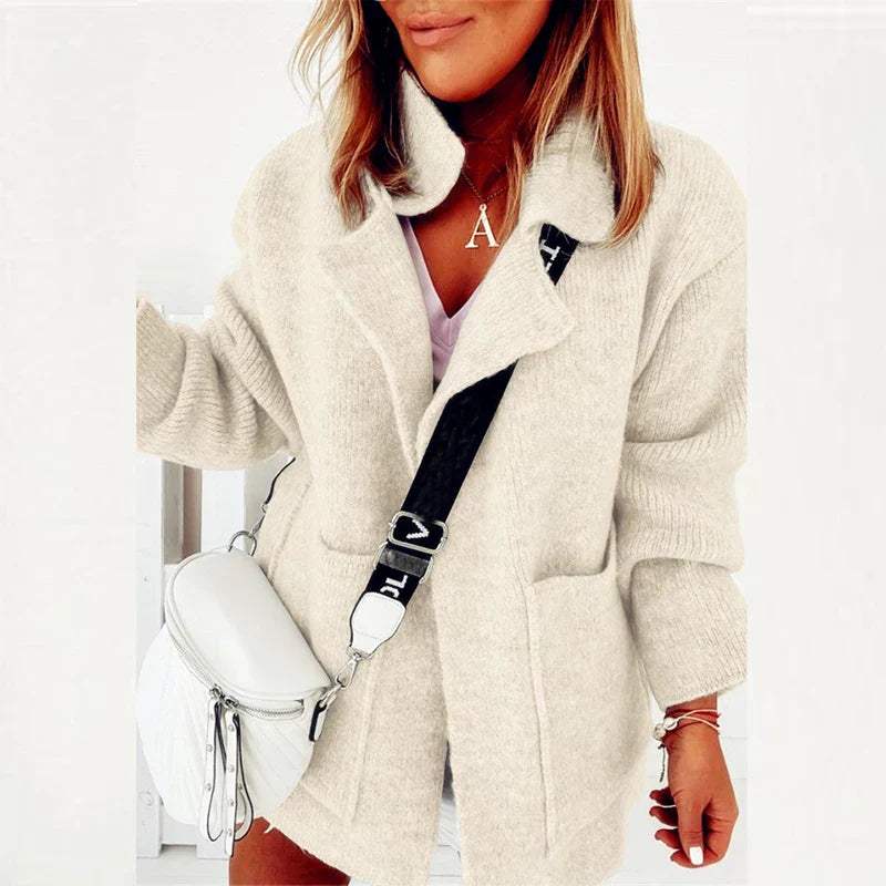 LM | Ladies summer coat with shawl collar